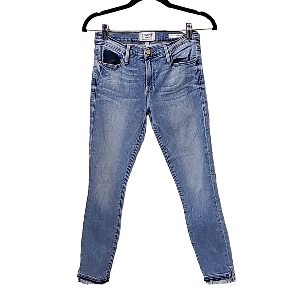 FRAME Le Skinny De Jeanne Crop Jeans Womens Size 28